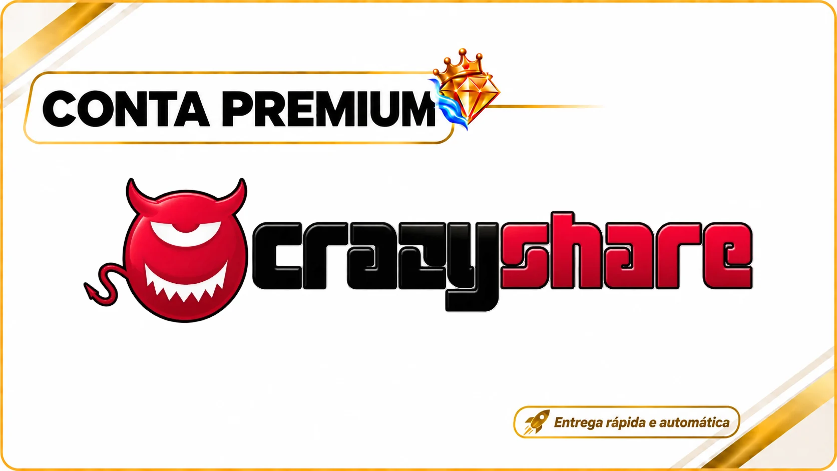 Conta Premium Crazyshare.cc Direto Do Site – 30 Dias